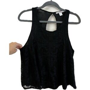 Women’s Black Lace Tank Top Blouse